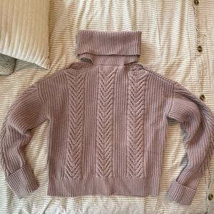 Paige cold shoulder sweater.